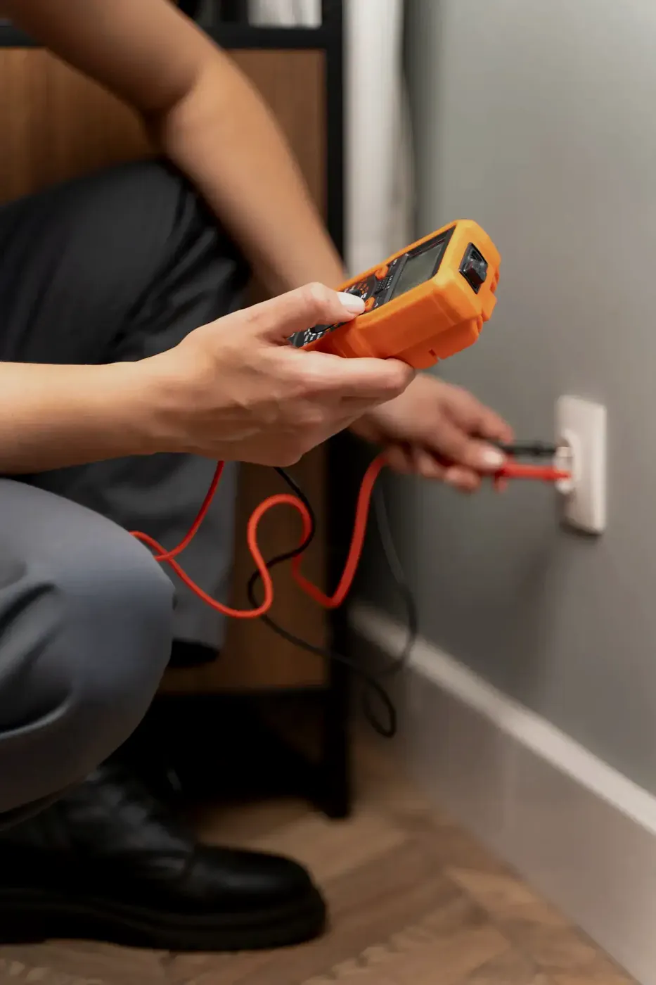 Elektricien aan het werk
