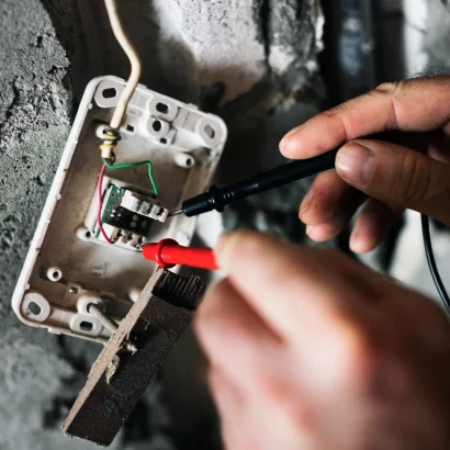 Electrician working